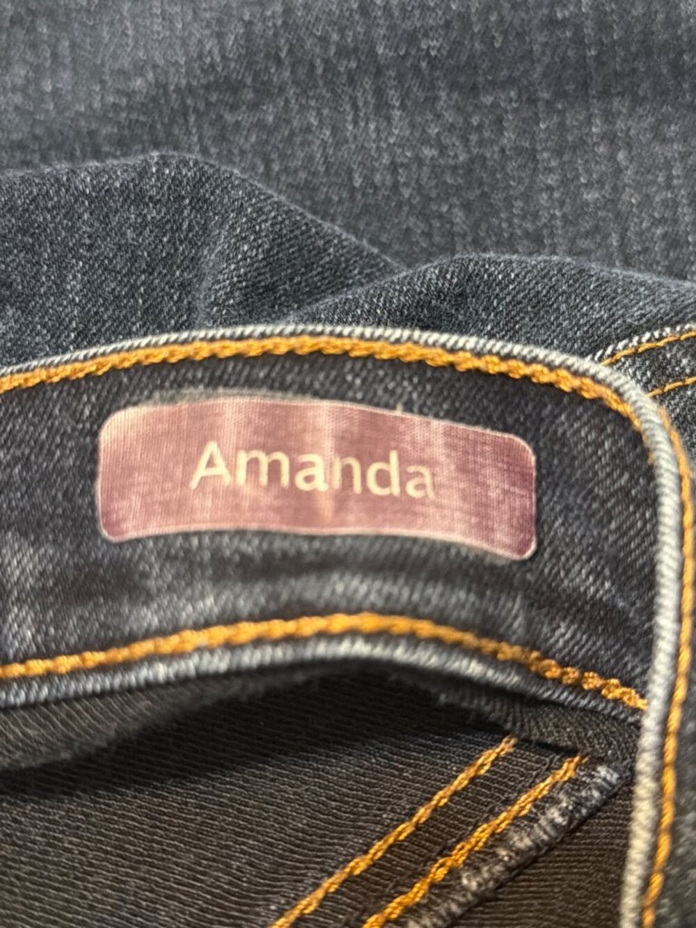 Gloria Vanderbilt Amanda Plus Size 20W Blue Denim Jeans Straight Leg High Rise - Picture 5 of 5
